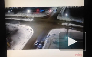 Камера видео наблюдения сняла ДТП в Нижневартовске