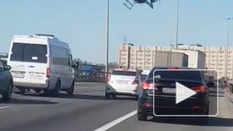 ДТП на КАДе не обошлось без вертолета 