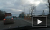 На Таллинском шоссе легковушка снесла опору ЛЭП