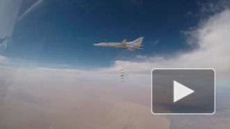 Минобороны РФ опубликовало видео нанесенных ударов по террористам в сирийском Абу-Кемале