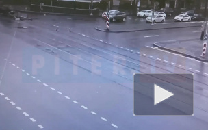 ДТП на пересечении Кадетской линии и набережной Макарова создало пробку 