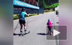 Чемпионка мира по биатлону опубликовала видео с тренировки в Ленобласти