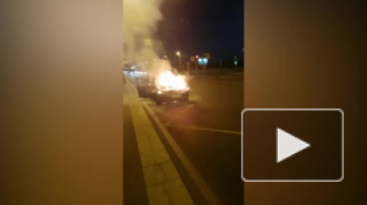 В Красногвардейском районе дотла сгорела иномарка