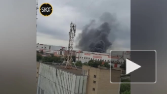 На территории завода "Ростсельмаш" в Ростове-на-Дону вспыхнул пожар