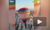 В Турции воздушный шар с пассажирами застрял между скалами