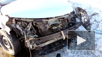 Появилось видео последствий смертельной аварии возле плотины в Челябинске