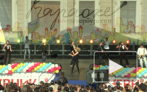 Таня Буланова на концерте "Караоке по-петербургски"