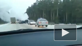 Видео: На Урале двое полицейских заживо сгорели в аварии во время погони за лихачом