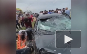 Семь человек пострадали в массовом ДТП в Дагестане