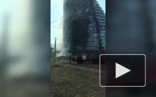 В Воронеже ликвидировали пожар на стройке