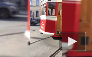 Петербуржцы мешают проезду трамваев