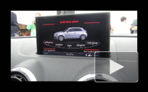 Интерьер нового Audi A3 представили в Лас-Вегасе