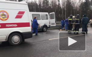 Серьезная авария на КАД у Краснофлотского: погиб водитель