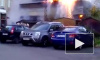 Пожар заброшенного ангара во дворах Петрозаводска попал на видео