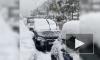 В Афинах сильный снегопад привел к транспортному коллапсу