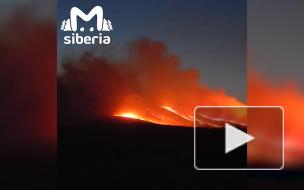 В Красноярском крае за ночь сгорело 130 гектаров травы