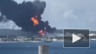 В пожаре на нефтехранилище на Кубе погиб один человек