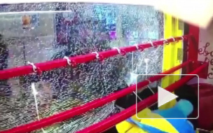 Вор разбил игровой автомат и оторвал руку плюшевому миньону