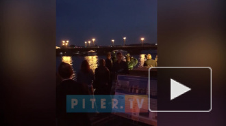 Появилось видео обновленной подсветки на Благовещенском мосту