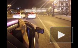 Появилось видео дерзкого дрифта мажоров в центре Петербурга