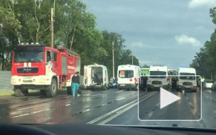 В ДТП на Петергофском шоссе разбились дети