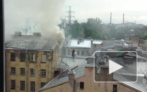 В Нейшлотском переулке горел жилой дом