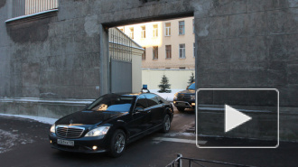 Суходольский покинул здание МВД, уехав по встречке с мигалкой