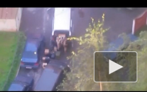 Появилось видео спецоперации ФСБ и Росгвардии на Ленинском проспекте в Санкт-Петербурге