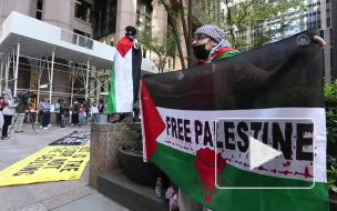 В Нью-Йорке прошли акции в поддержку Палестины