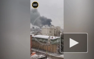 В районе площади трех вокзалов в Москве произошел пожар