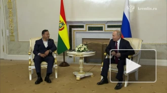 Переговоры Путина с президентом Боливии Луисом Арсе проходят в Петербурге