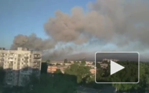 В Шахтерске загорелся склад боеприпасов после обстрела ВСУ 
