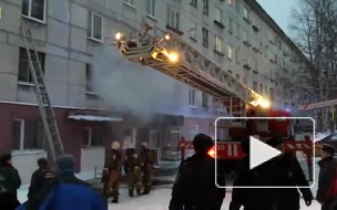 Петрозаводск: при пожаре в жилом доме пострадало несколько человек (ВИДЕО)