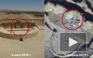 Минобороны опубликовало видео разрушения боевиками памятников Пальмиры