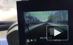 Жесткое видео столкновения КАМАЗа и "Лады" под Казанью опубликовано в сети