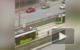 Девушка в наушниках замедлила терпеливый "Чижик" на проспекте Наставников