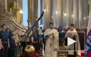  В Казанском соборе состоялся чин освящения двуглавого орла