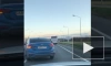 На Пулковском шоссе столкнулись автобус и две иномарки 