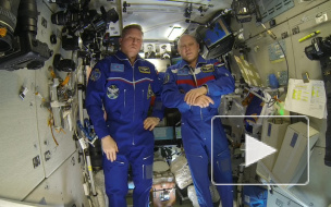 Космонавты поздравили Ленинградскую область с орбиты
