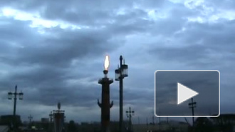 В Петербурге хулиганы ночью зажгли Ростральную колонну