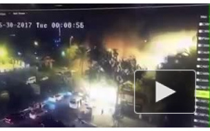 Момент взрыва в Багдаде попал на видео