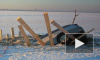 На озере Разлив под лед провалились две машины