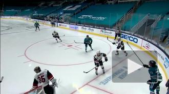 Хоккеист "Сан-Хосе" Барабанов забросил первую шайбу в НХЛ в дебютном матче за команду