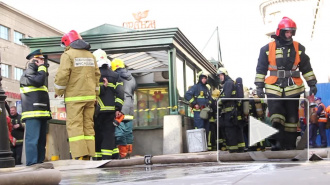 Пожар на Петроградской парализовал синюю линию метро