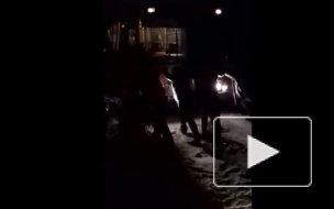 Видео о том, как под Смоленском на морозе женщины и дети толкали автобус