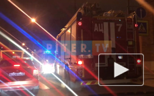 Около шести пожарных машин собрались на Лиговском проспекте