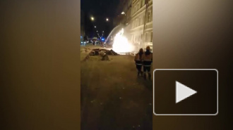 В Петербурге из-за ремонтных работ взорвалась газовая труба