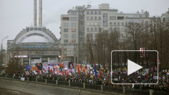 Марш оппозиции в Москве собрал 400 человек