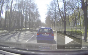 Появилось видео падения дерева на пассажирский автобус в Пушкине