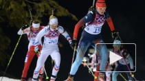 Биатлон, гонка преследования: Домрачева первая, россиянки остались без медалей